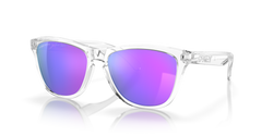 Oakley Frogskins Sunglasses - Polished Clear with Prizm Violet Lenses