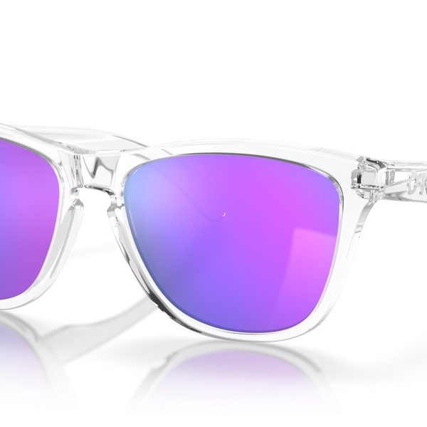 Clear oakleys with purple lenses on sale