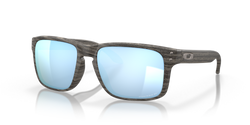 Oakley Holbrook Sunglasses - Woodgrain with Polarized Prizm Deep Water Lenses