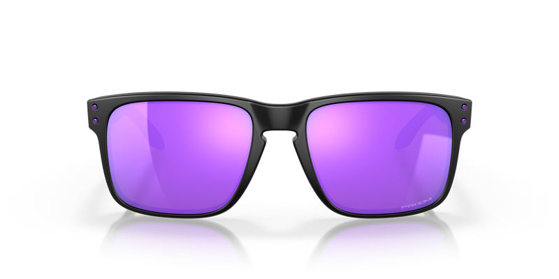 Oakley Holbrook Sunglasses - Matte Black with Prizm Violet Lenses