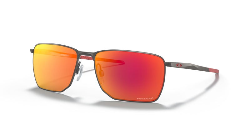 Oakley Ejector Sunglasses Matte Gunmetal with Prizm Ruby Lenses