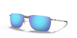 Oakley Ejector Sunglasses - Satin Chrome with Prizm Sapphire Lenses