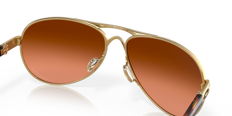 Oakley Tie Breaker Sunglasses - Polished Gold with Prizm Brown Gradient Lenses