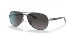 Oakley Feedback Sunglasses - Polished Chrome with Prizm Grey Gradient Lenses