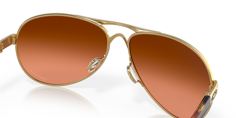 Oakley Feedback Sunglasses - Polished Gold with Prizm Brown Gradient Lenses