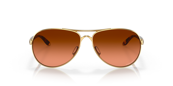 Oakley Feedback Sunglasses - Polished Gold with Prizm Brown Gradient Lenses