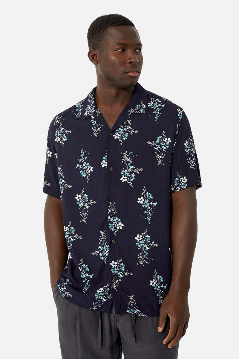 Industrie The Rocca Short Sleeve Shirt- Navy Combo