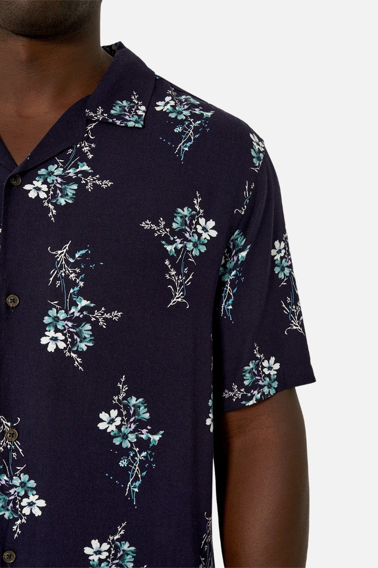 Industrie The Rocca Short Sleeve Shirt- Navy Combo