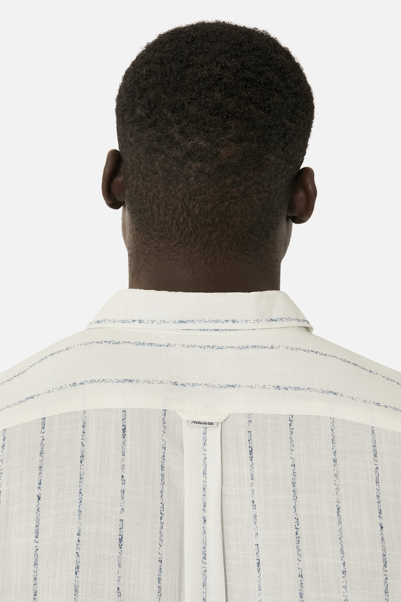 Industrie The Natal Short Sleeve Shirt - White/Navy