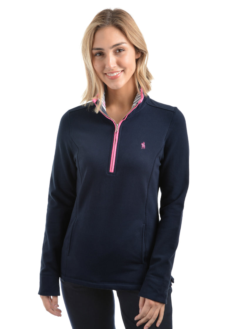 Thomas Cook Womens Charlie 1/4 Zip Neck Rugby