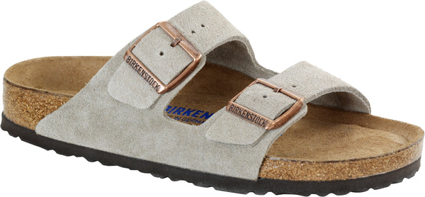 Birkenstock Arizona Taupe - Suede Leather/Soft Footbed Narrow