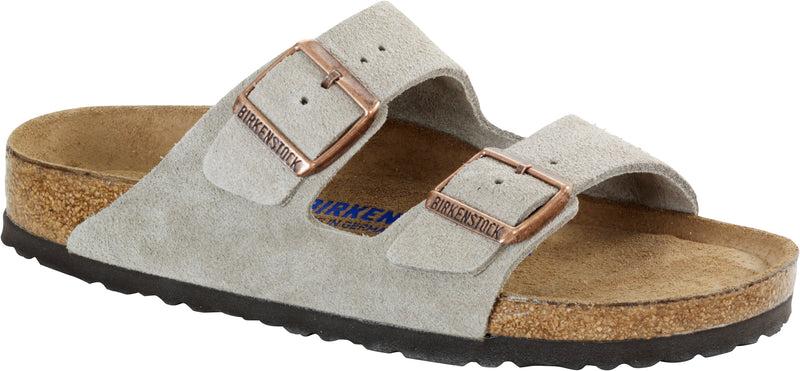 Birkenstock Arizona Taupe - Suede Leather/Soft Footbed Narrow