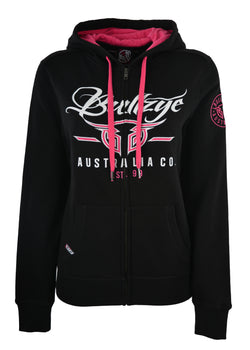 Bullzye Women's Code Zip Hoodie - Black