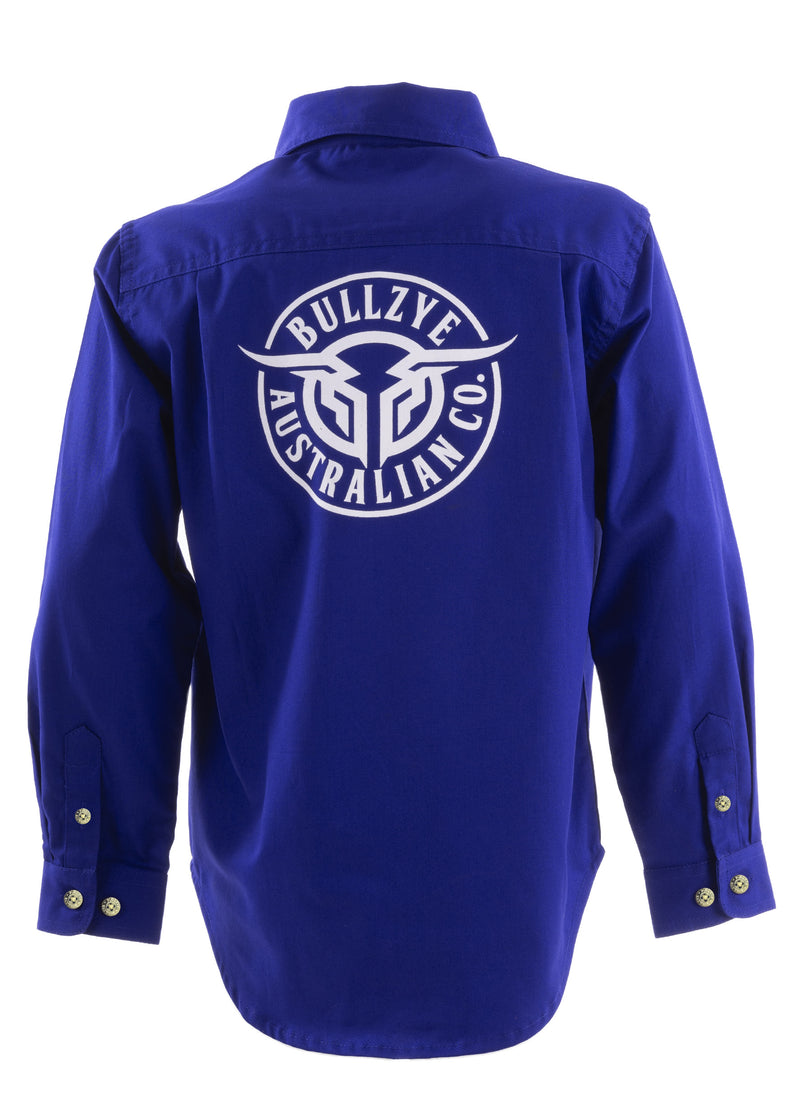 Bullzye Kids Lightweight Half Placket Shirt - 2 Colours