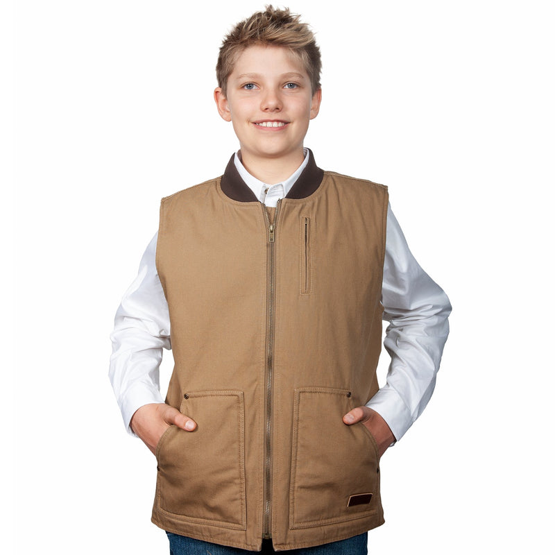 Just Country Kids Junior Diamantina Vest - Khaki