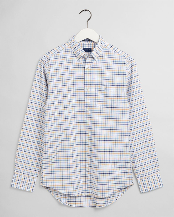 Gant Men's Regular Fit Check Beefy Oxford Shirt - 2 Colours