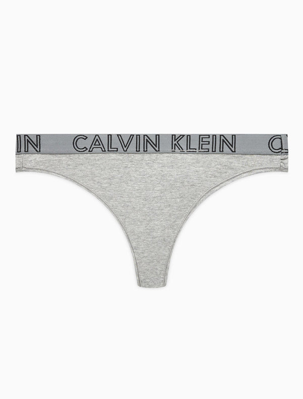 Calvin Klein Womens Grey Ultimate Cotton Thong