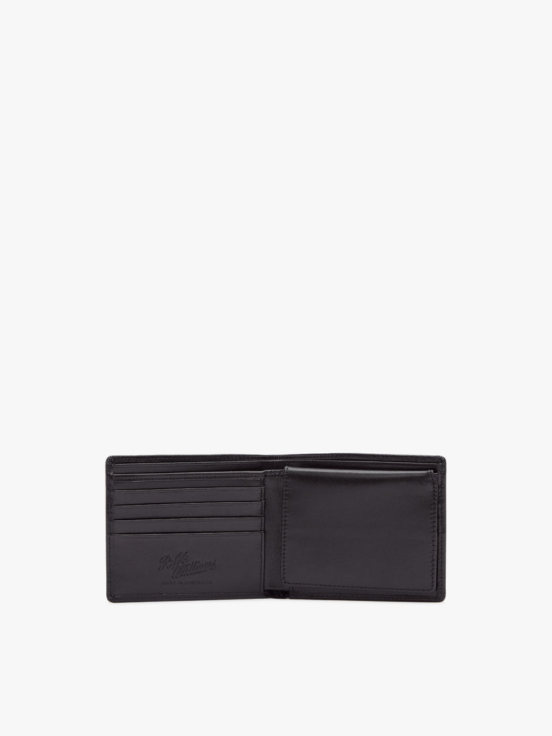 R.M. Williams Leather Tri-Fold Wallet - Black