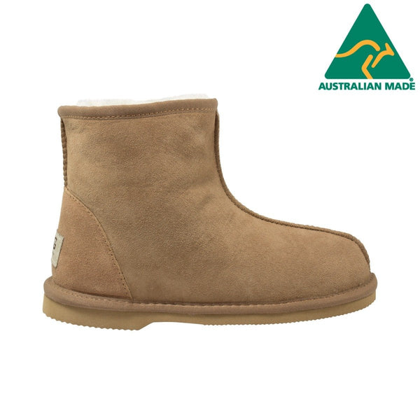 Australian Made Comfort Me Classic Ugg Short Boots (Corowa) - Chestnut