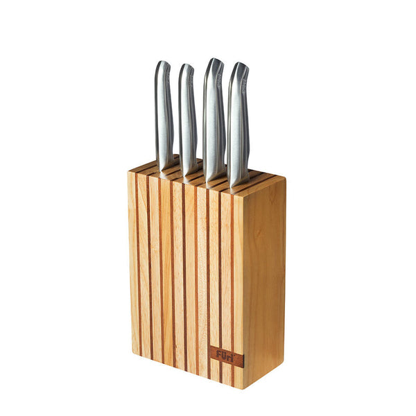 Furi Pro Wood Knife Block Set 5 Piece