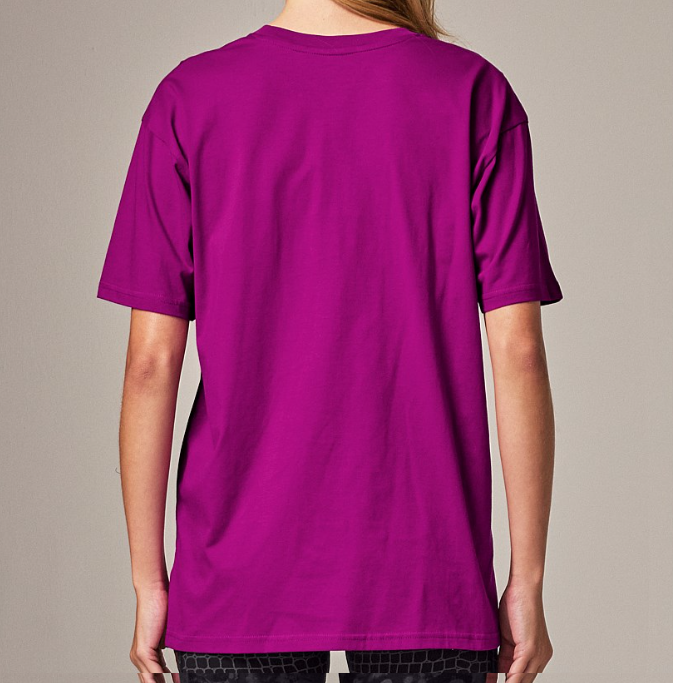 Running Bare Hollywood 90's Relax Tee - Boysenberry