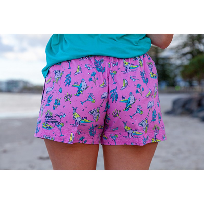Mary G Ladies Bush Bling 'Grown Here' Shorts - Low Rise