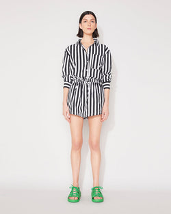 Jac and Mooki Everyday Short - Black/White Stripe