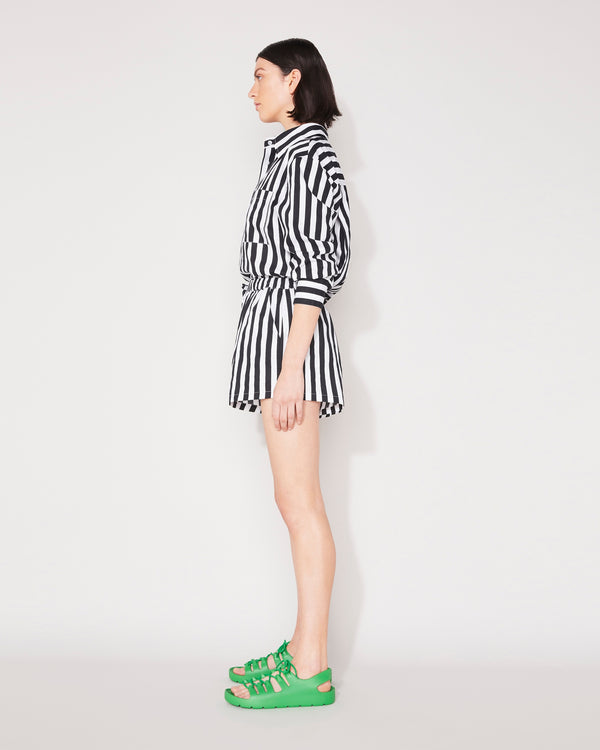 Jac and Mooki Everyday Short - Black/White Stripe