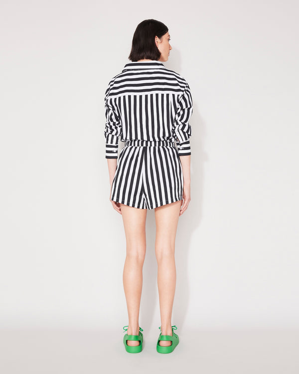 Jac and Mooki Everyday Short - Black/White Stripe