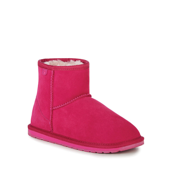 EMU Australia Kids Wallaby Mini - Hot Pink & Chestnut