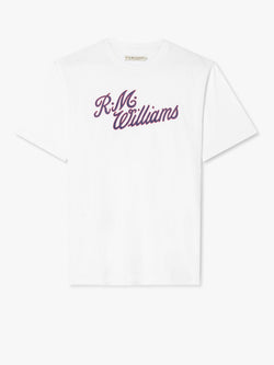 R.M. Williams Men's Script T-Shirt - White/Red