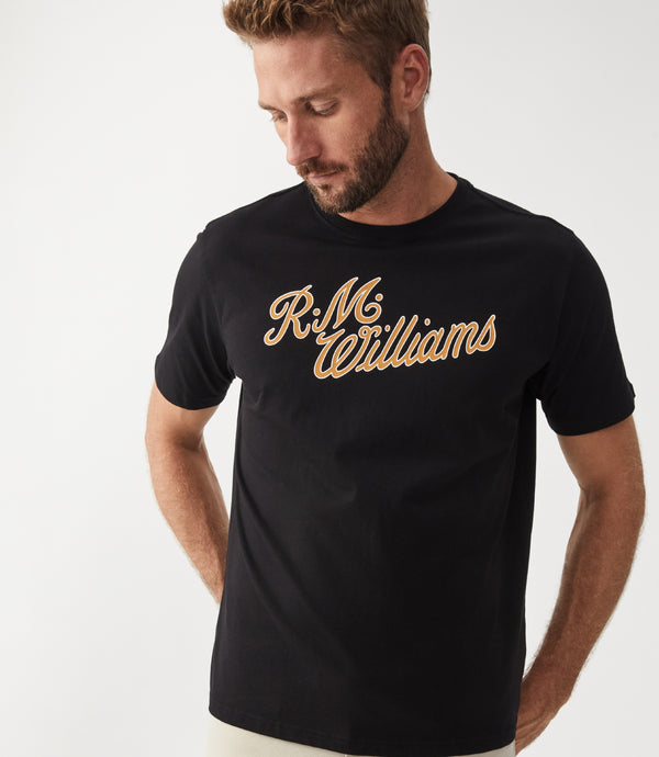 Black/Chestnut Parson T-Shirt, R.M.Williams T-Shirts