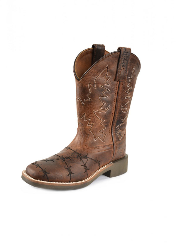 Pure Western Carson Childrens Boot - Oil Distressed Brown