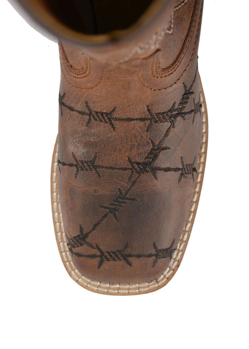 Pure Western Carson Childrens Boot - Oil Distressed Brown