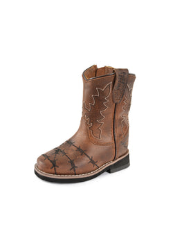 Pure Western Carson Toddler Boot - Oil Distressed Brown