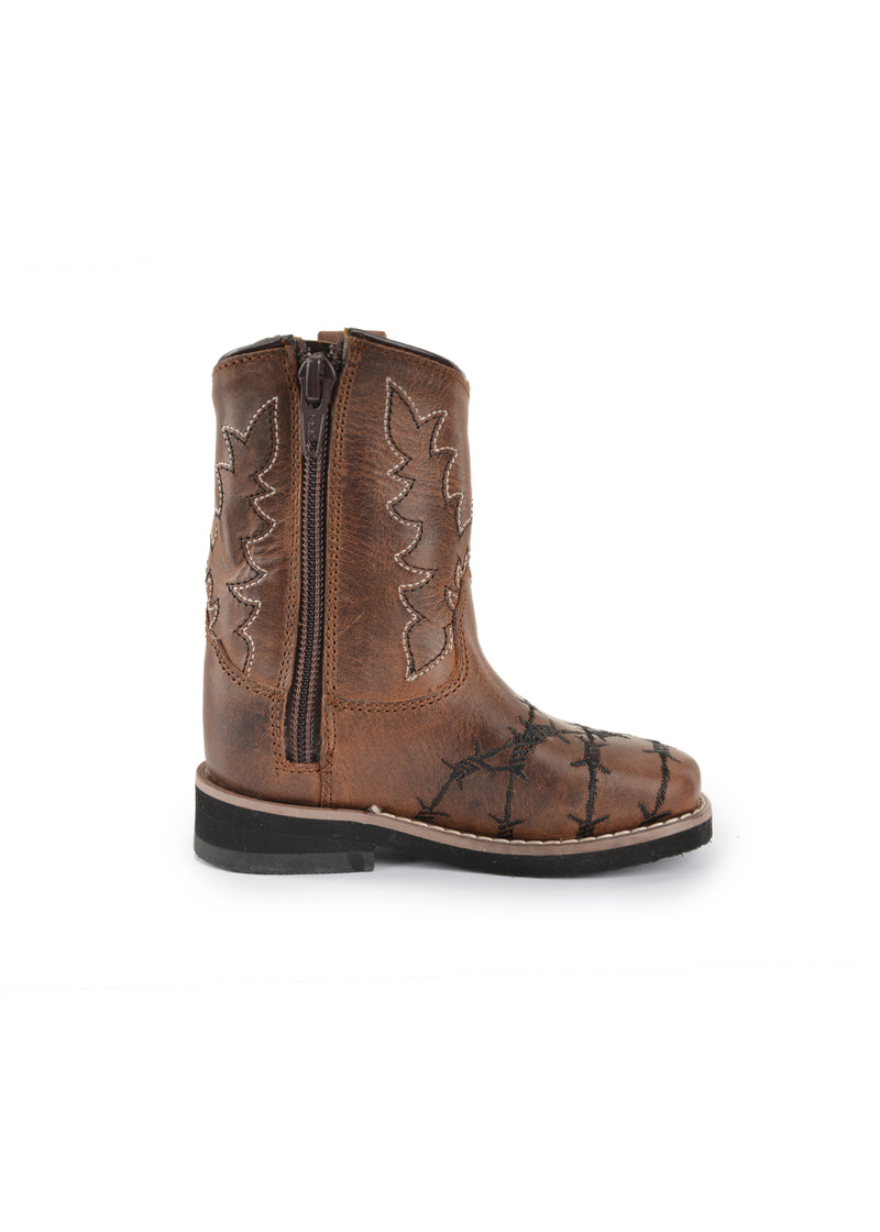 Pure Western Carson Toddler Boot - Oil Distressed Brown