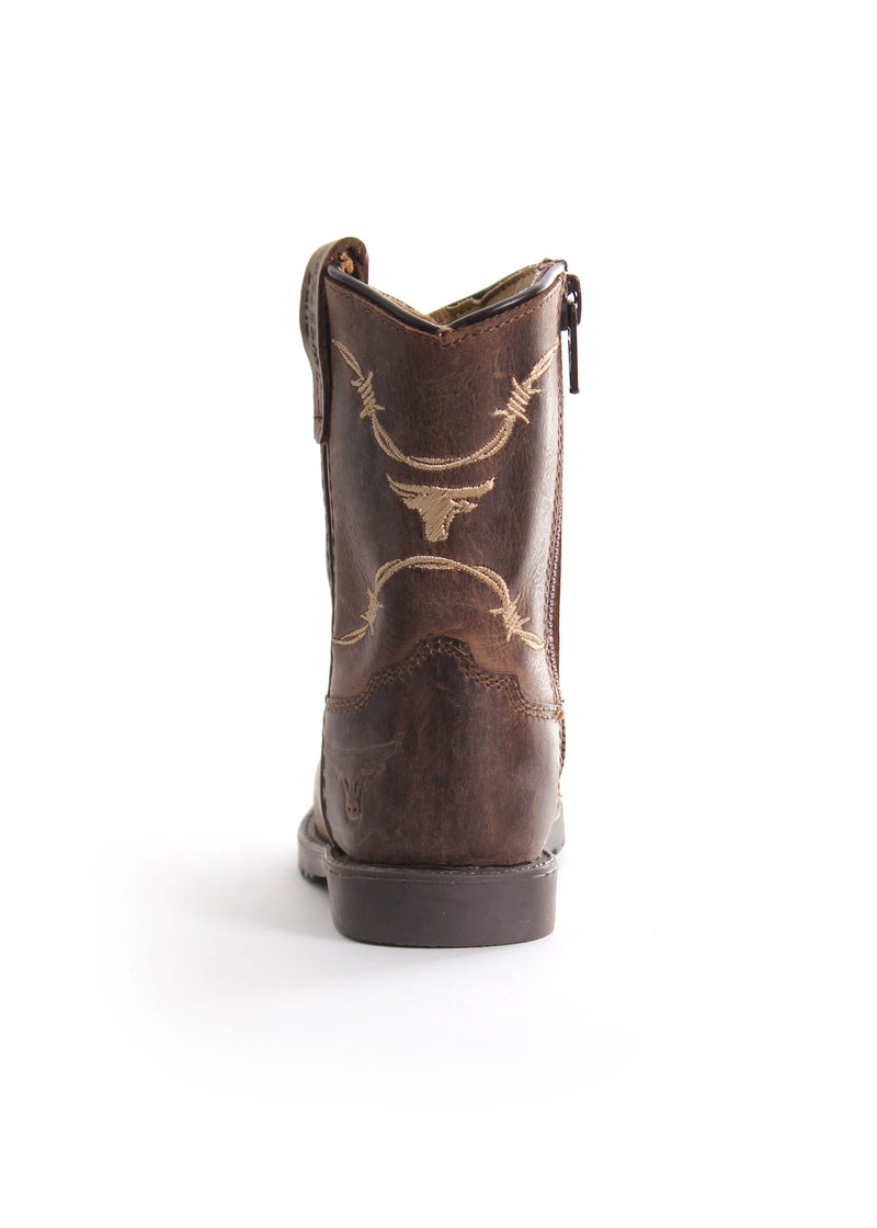 Pure Western Kit Toddler Boot - Oil Distress Brown