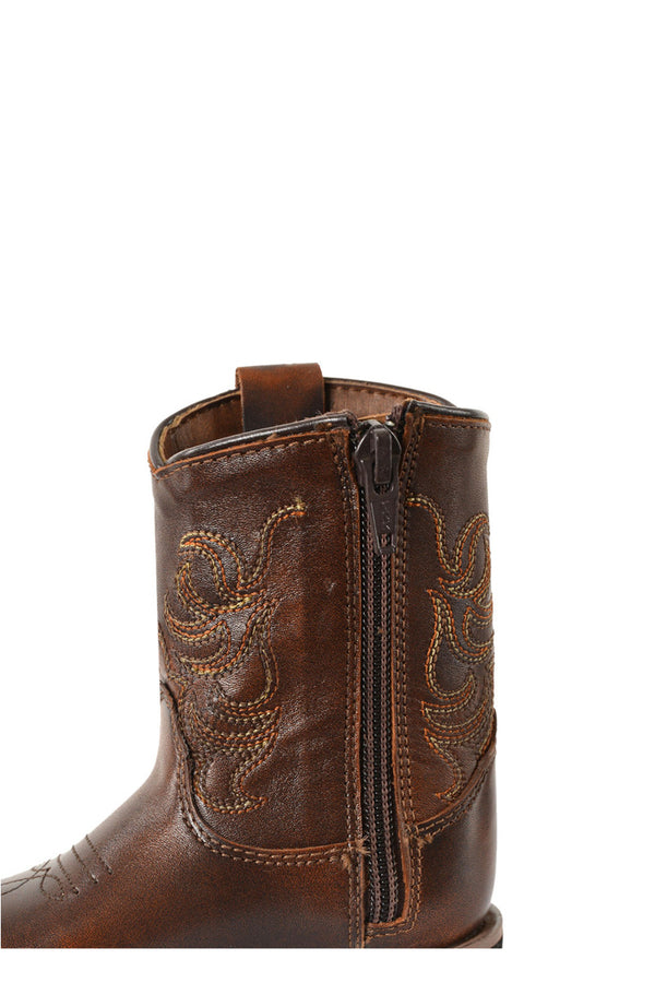 Pure Western Ryder Toddler Boot - Antique Brown