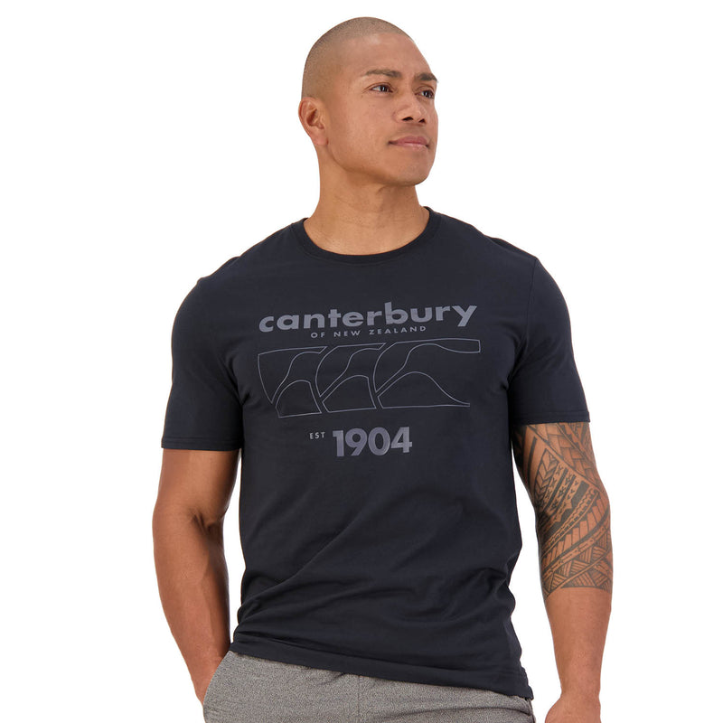 Canterbury Men's Cotton Graphic Tee - Black