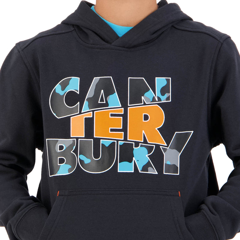 Canterbury Boys Camo Logo Hoody - Black