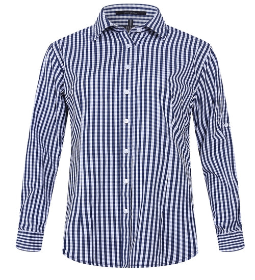 Ritemate Ladies Check Long Sleeve Shirt - 3 Colours