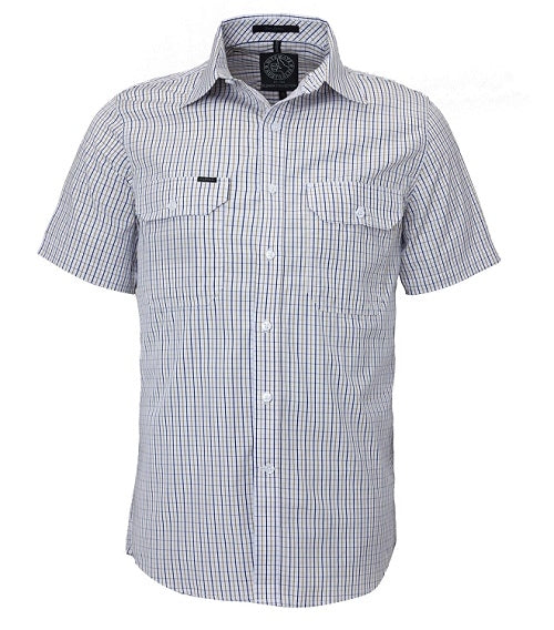 Ritemate Mens Double Pocket Short-Sleeve Shirt - 4 Colours