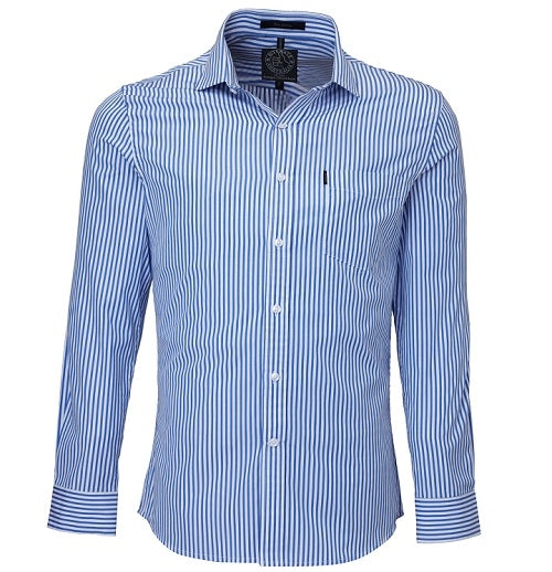 Ritemate Mens Single Pocket Long Sleeve Shirt - 4 Colours
