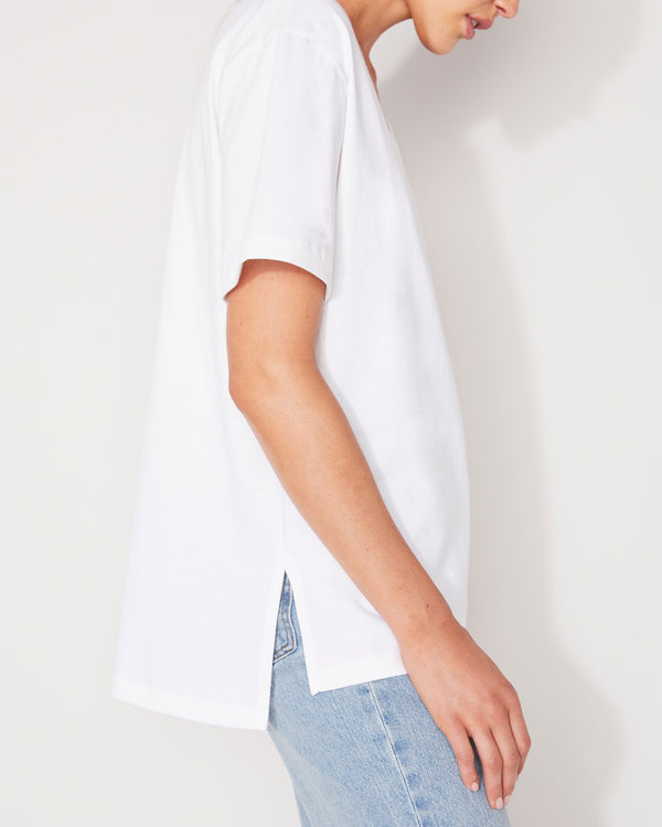 Jac and Mooki Essential Relaxed Tee - White