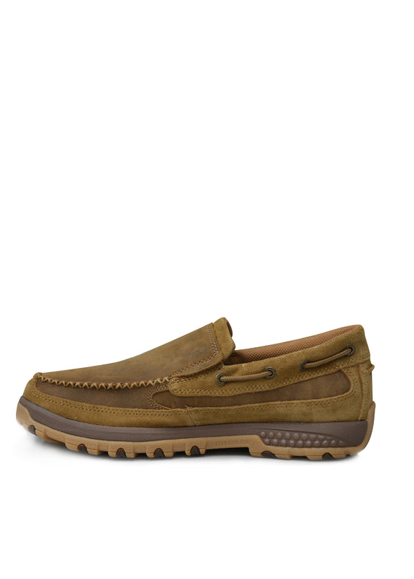 Twisted X Men's Classic Cell Stretch Slip On Shoe - Tan