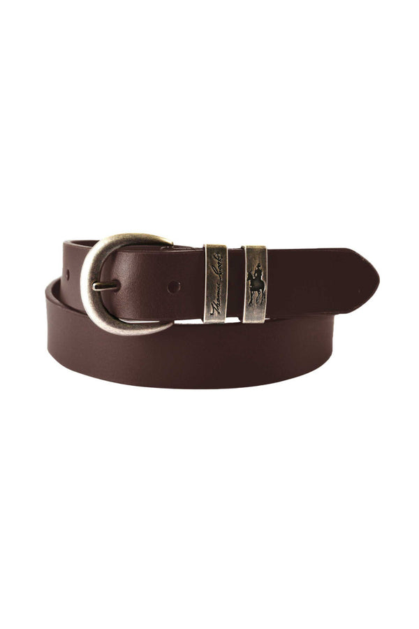 Thomas Cook Narrow Silver Twin Keeper Belt - 2 Colours