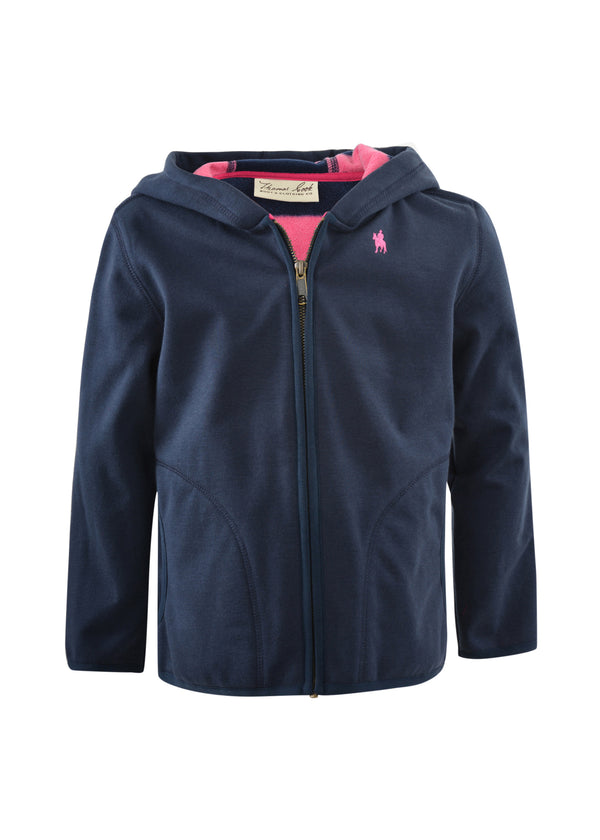 Thomas Cook Girls (Kids) Zip Thru Fleece Jacket - Dark Navy