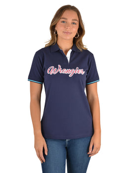 Wrangler Women's Thelma Polo - Navy