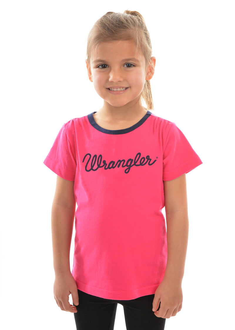 Wrangler Girls Logo Tee - 3 Colours