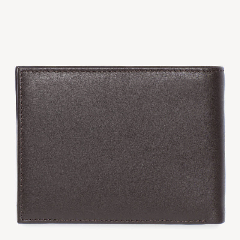 Tommy Hilfiger Eton Flap Coin Wallet - Brown Leather